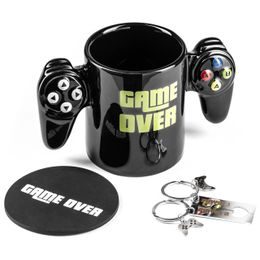 Sada pro hráče GAME OVER - hrnek, podtácek a přívěšky