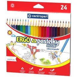 Pastelky školní ERGO 24 ks, Centropen