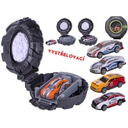 Auto 6,5cm kov volný chod vystřelovací z pneumatiky 5barev v krabičce