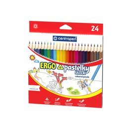 CENTROPEN Trojhranné pastelky ERGO 9521/24 24ks