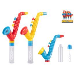 Bublifuk 27cm se saxofonem pískacím 3barvy 12ks v PDQ