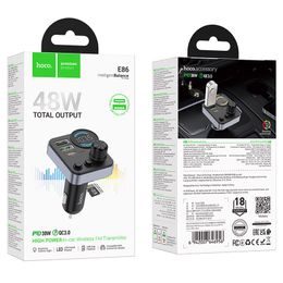 BT FM Vysílač do auta DUAL port 48W PD30W