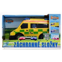 2-Play Traffic Ambulance CZ 8cm kov volný chod na kartě