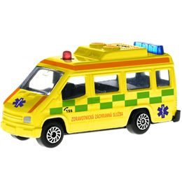 2-Play Traffic Ambulance CZ 8cm kov volný chod na kartě