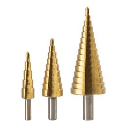 Sada stupňových vrtáků HSS Ø4-32mm 3ks
