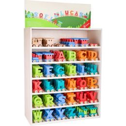 small foot Dřevěný vláček barevná abeceda 1 ks vagónku