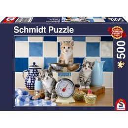 Puzzle Kočky v kuchyni 500 dílků - SCHMIDT