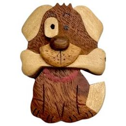 2Kids Toys Dřevěná magnetka velká Pes s kostí