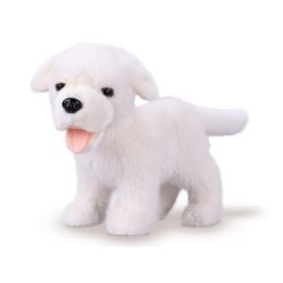 Labrador plyšový 23cm stojící bílý 0m+
