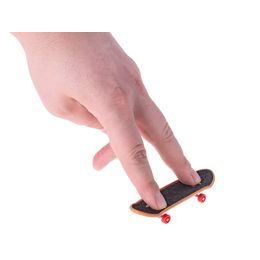 Skateboard 10cm kov s dřevěnou rampou v krabičce