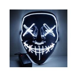 Děsivá LED světelná maska