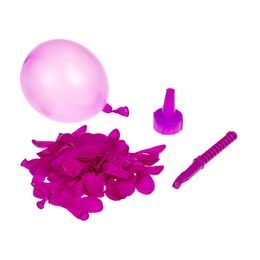Vodní bomby 100ks s pumpou 19cm 4barvy 12ks v DBX ve fólii