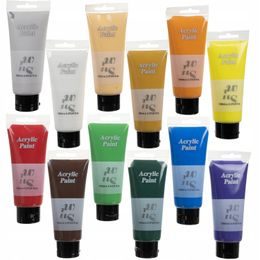 Akrylové barvy 12 ks 100 ml