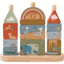 2Kids Toys Nasazování kostek Safari