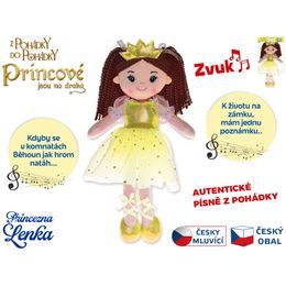 Panenka Princezna Lenka 35cm měkké tělo na baterie česky zpívající 0m+ na kartě