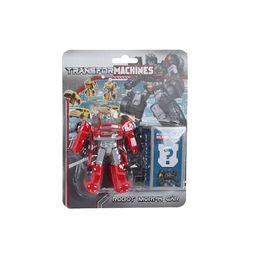 Auto/robot 9,5cm s doplňky 4barvy na kartě