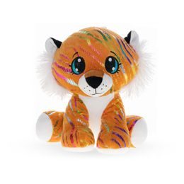 Tygr Star Sparkle plyšový oranžový 16cm sedící 0m+ v sáčku