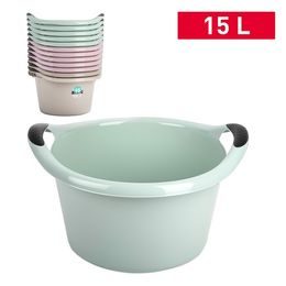 PF Plastový kulatý lavor 15L s madlem 42x39,5x25cm mix barev Surt Vrm