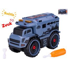 Auto šroubovací 24cm na baterie se světlem a zvukem v krabičce