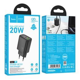 Gentle PD20W dual port adaptér ČERNÝ