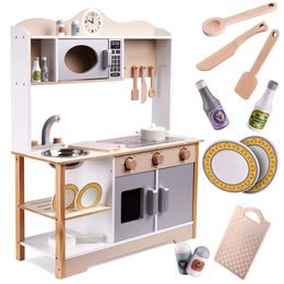 LULILO Dětská dřevěná kuchyňka MDF KUKETO + příslušenství