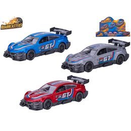 Roadblasters auto sportovní 11,5cm kov zpětný chod 3barvy 12ks v DBX
