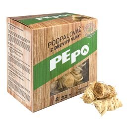 Pepo podpalovač z dřevité vlny 32ks