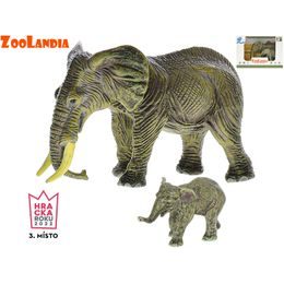 Zoolandia slon s mládětem 7-11cm v krabičce