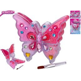 Glamour lesk na rty ve tvaru motýla 7cm na karte 16ks v PDQ