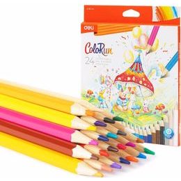 DELI Pastelky 24ks ColoRun EC130-24