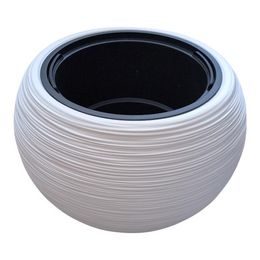 Květináč FURU BOWL s vkladem 37, 8 cm - barva: bílá