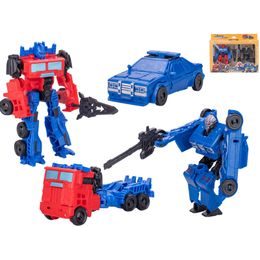 Auto/robot 13cm 2ks se zbraní 2barvy v krabičce