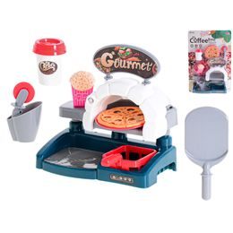 Fast food pizza set 16x16cm 8ks na kartě