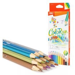 DELI Pastelky metalické 12ks ColoRun EC127-12