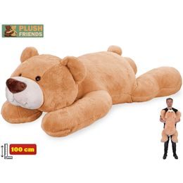 Plush Friends medvěd plyšový 100cm ležící 0m+