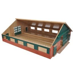 Kids Globe Farming Land Rover kov s přívěsem pro koně 26cm zpětný chod v krabičce