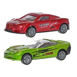 Auto sportovní 14cm na setrvačník se spinnerem 3barvy 12ks v DBX