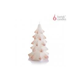 Bartek Svíčka Figurka Vánoční stromek 100x150mm bílá