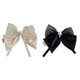 Neli Sponka do vlasů s mašlí Pearl 15cm