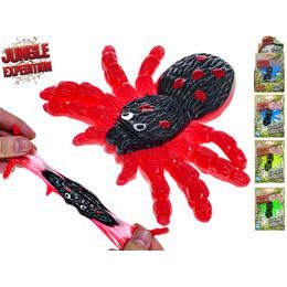 Jungle Expedition pavouk 7cm strečový lepivý 4barvy v sáčku 12ks v DBX