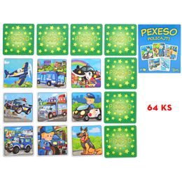 Pexeso Policisté 64ks v krabičce