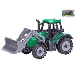Traktor nakladač 11cm volný chod 2druhy v krabičce