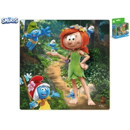 Šmoulové puzzle 22x22cm Princezna v lese 24dílků v krabičce