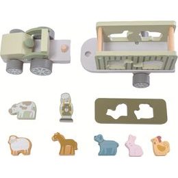 2Kids Toys Dřevěná magnetka velká pompon Žirafa