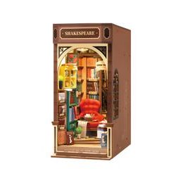 RoboTime 3D skládačka Zarážka na knihy Miniatura domečku Knihkupectví