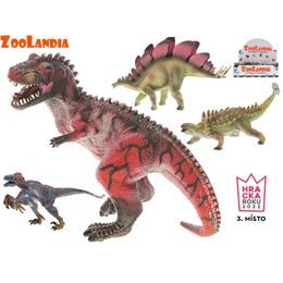 Zoolandia dinosaurus 15-19cm 4druhy v sáčku 12ks v DBX