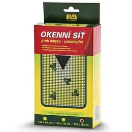Okenní síť proti hmyzu 150x180cm černá