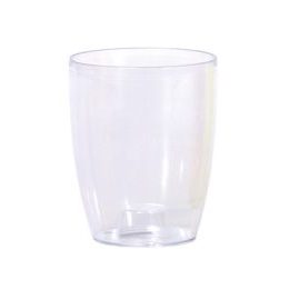 Květináč vysoký COUBI ORCHID 16 cm: transparentní bílá