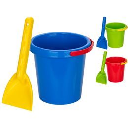 Sada na písek kbelík 14cm a lopatička 3barvy 10m+