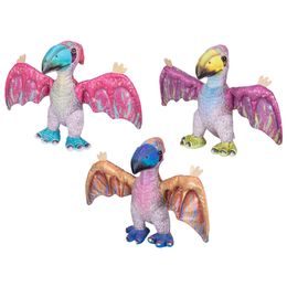 Pterosaur plyšový 23cm stojící 3barvy 0m+